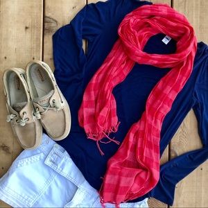 ❗️CLOSEOUT❗️Red Striped Scarf